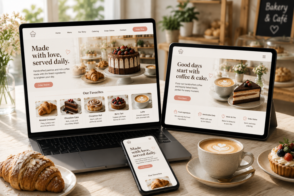 Bitecraft Restaurant and Food Truck Web Design