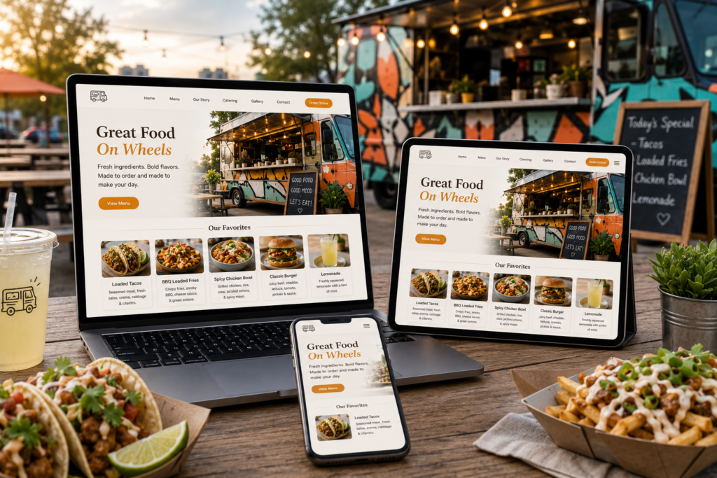 Bitecraft Restaurant and Food Truck Web Design